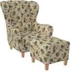 Supellex Sofia Ohrensessel mit Hocker Design Provence Lavendel?