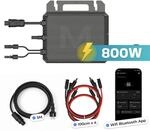 MARSTEK Mikro-Wechselrichter 800 W MST-MI0800 f&uuml;r Balkonkraftwerk, IP67 wetterfest,