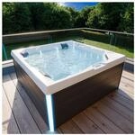 TroniTechnik&reg; Outdoor Whirlpool Spa PANAREA 210cm x 210cm mit Heizung,...