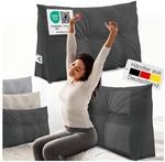 ELONEO R&uuml;ckenkissen Bett- und R&uuml;ckenst&uuml;tzkissen >Anthrazit< 90cm