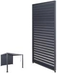 Lamellenwand f&uuml;r Pergola MCW-P65, Lamellenpaneel Modul Paneel Seitenwand, Aluminium