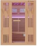 Dewello Finnische Sauna MINTO 150x130 Kabine aus Hemlock Tannenholz mit 4,5 kW Harvia