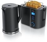 Arendo Fr&uuml;hst&uuml;cks-Set mit Wasserkocher 1,5 l und 2-Scheiben-Toaster,