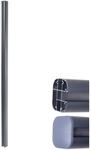 Alu-Pfosten Savoie-WPC-Zaun, Pfeiler Pfahl, Stecksystem ~ 240cm, grau