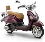 LuXXon Motorroller Cruiser - Retro City Roller Vintage mit 125 ccm - 7,1 PS...
