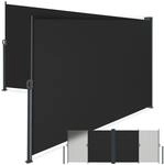 tectake&reg; Doppel-Seitenmarkise, 200 x 600 cm, Schutz vor Sonne und Wind, ausziehbar,