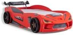 Autobett 90x200 Rio Kinderbett mit LED Leuchte und Lattenrost Rot