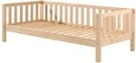 Kojen Bett Fritz mit Sprossenumrandung u. Rolllattenrost, Liegefl&auml;che 90 x 200,