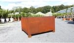 Cortenstahl Pflanzk&uuml;bel 120x120x60 Rostk&uuml;bel Rost Stahl K&uuml;bel Blumenk&uuml;bel...