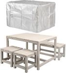 WONDERMAKE&reg; Design Kindersitzgruppe Outdoor Garten Holz mit Abdeckung,
