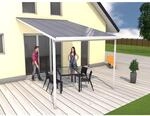 Gutta 4293112 Terrassen&uuml;berdachung wei&szlig;, 306 x 406 cm