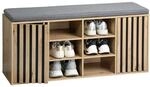 Schuhschrank mit Sitzkissen, FSC