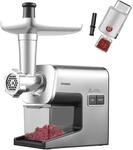 Steinborg Elektrischer Fleischwolf Edelstahlgeh&auml;use AC-Motor 2000W