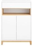 SoBuy Schuhschrank mit 1 Schublade Holzfarbe 60x34x85,1cm Modern