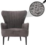 Lounge-Sessel MCW-K37, Cocktail-/Ohrensessel Polsterstuhl Retro Vintage Stoff