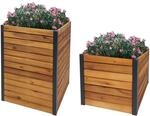 2er-Set Pflanzkasten MCW-L23, Hochbeet Pflanzk&uuml;bel Blumenkasten, Outdoor...