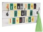 Wandgarderobe Believe, Garderobe Garderobenpaneel, Shabby-Look Vintage mit 3 Haken