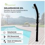 GreenYard Solardusche mit 20L Tank und Handbrause