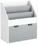 SoBuy Kinderregal mit 1 Ablage Hellgrau Funktional