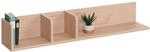 Wandregal MCW-M48, H&auml;ngeregal Regal Holzregal Schweberegal, 3 F&auml;cher 20x120x21cm ~