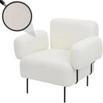 Lounge-Sessel MCW-L83b, Cocktailsessel Polstersessel Sessel, Boucl&eacute; Stoff/Textil
