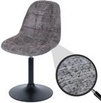 Esszimmerstuhl MCW-A60, K&uuml;chenstuhl Stuhl Drehstuhl, Stahl MVG Stoff/Textil Chenille
