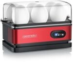 Arendo Eierkocher Edelstahl, 400 W, Warmhaltefunktion, Kipp-Schalter, H&auml;rtegrad