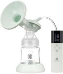 Kikkaboo Milchpumpe Caily elektrisch Flasche 150ml Speicherfunktion Touchscreen gr&uuml;n