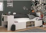 Parisot Halbhohes Hochbett "Cleo 1" Jackson-Eiche / Wei&szlig;