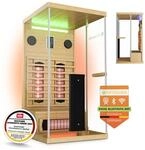Infrarotkabine / W&auml;rmekabine G&ouml;teborg 90 x 90 x 190 f&uuml;r 1 Person mit