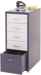 Rollcontainer Preston T851, Schubladenschrank Stahlschrank, 69x28x41cm 5 Schubladen ~