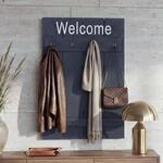 Wandgarderobe MCW-C89 Welcome, Garderobe Garderobenpaneel, Shabby-Look Vintage,