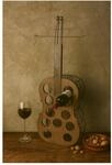 m&ouml;bel direkt online Stand-Flaschenregal Musikinstrument braun