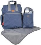 Moni Wickeltasche Lydia, zus&auml;tzliche Tasche, Wickelunterlage, Rei&szlig;verschluss...