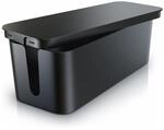 BEARWARE Kabelbox, Kabel Box mit Gummif&uuml;&szlig;en - Kabelmanagement / dezente Optik...