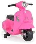 Moni Kinder Elektromotorrad Vespa GTS Super Sport, Roller, Frontleuchten, Hupe pink