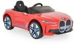 Moni Kinder Elektroauto BMW i4 MP3 EVA-Reifen Fernbedienung Lichter bis 30 kg rot