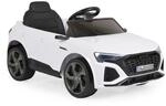 Moni Kinder Elektroauto Audi SQ8 e-tron EVA-Reifen Musik Licht MP3-Eingang Gurt wei&szlig;