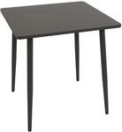 DEGAMO Bistrotisch DENVER 70x70cm quadratisch, Metall anthrazit
