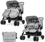 Lorelli Zwillingskinderwagen TWIN Wickeltasche Einhand-Klappsystem...