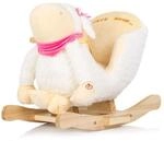 Chipolino Schaukeltier Sitz Musik Holz Pl&uuml;sch Handgriffe Fu&szlig;st&uuml;tze ab 10...