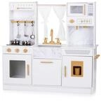 Chipolino Kinderk&uuml;che 94 cm Holz Sound Licht Mikrowelle T&ouml;pfe Eismaschine...