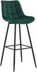 CLP Barhocker Dartford I Gepolsterter Barstuhl I Tresenhocker mit Metall-Gestell und
