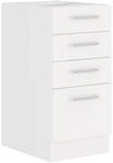 EKO White Unterschrank 40 Weiss matt K&uuml;chenzeile K&uuml;chenblock K&uuml;che Einbauk&uuml;che