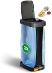 Novaliv 2X M&uuml;llsackst&auml;nder mit Deckel f&uuml;r 70L-120L M&uuml;lls&auml;cke, extra Robust...