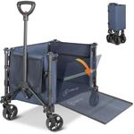 HOMECALL Bollerwagen Handwagen (Erweiterbare Kapazit&auml;t, bis 100KG, 120L), F&uuml;r
