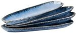 Gipfelst&uuml;ck Platten-Set, Steinzeug Wilde Schlucht Blau