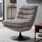 Loungesessel MCW-Q29, Cocktail-/Polster-/Relaxsessel Sessel drehbar Stoff Chenille