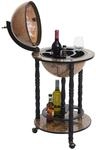 Globusbar MCW-D83, Minibar Hausbar Weinregal, Weltkugel &Oslash; 33cm rollbar