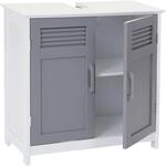 Waschbeckenunterschrank MCW-A85, Badschrank 60x60x30cm ~ grau